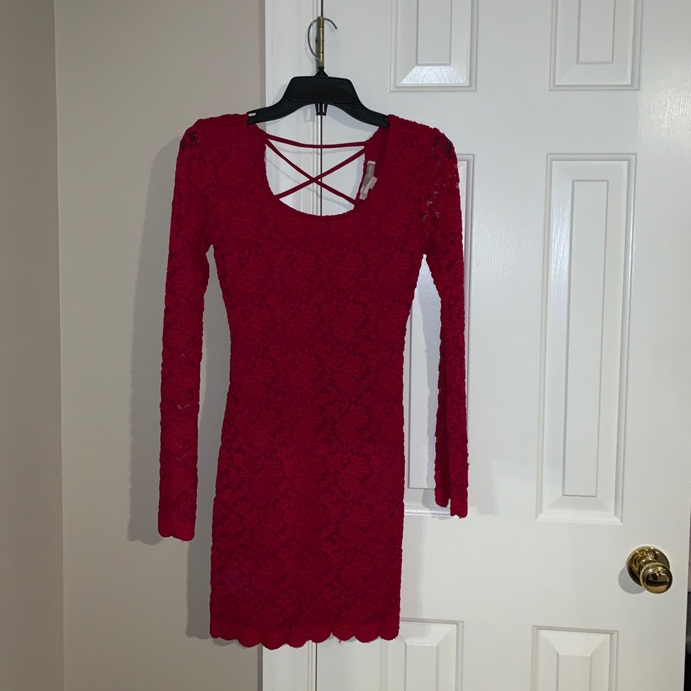 Long Sleeve Lace Dress